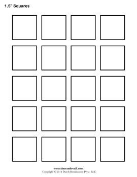 Free Printable Blank Square Templates for DIY Crafts