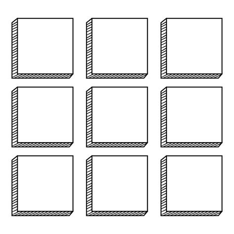 Free Printable Blank Square Templates for Party Decorations