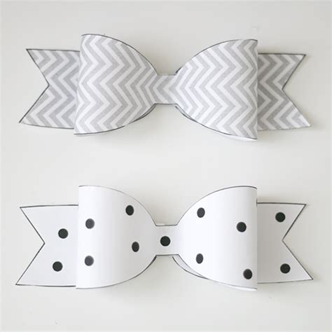 Free Printable Bow Template