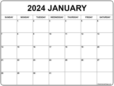 Free Printable 2024 Calendar Monthly Templates