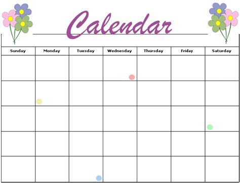 Download Free Printable Calendar