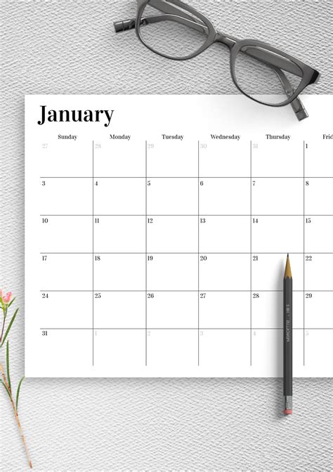 Free Printable Calendar Templates PDF