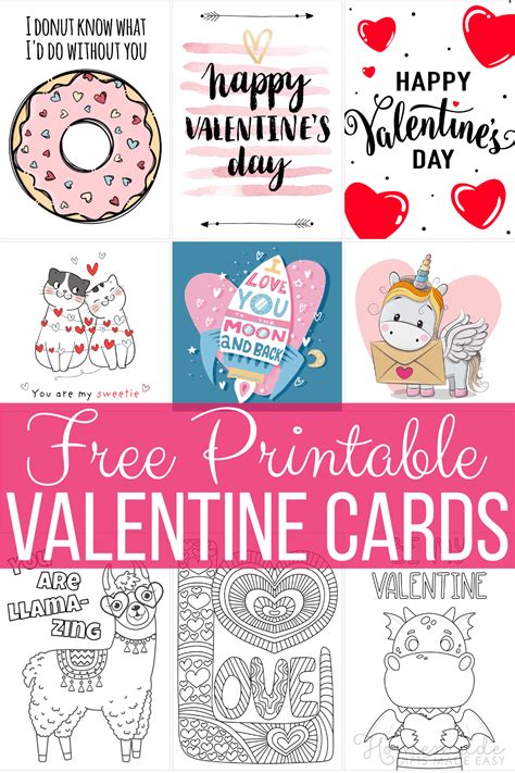 Free Printable Cards for Valentine's Day