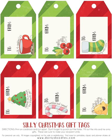 Free Printable Christmas Gift Tags