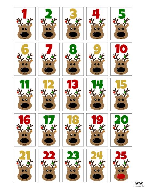 Free printable Christmas number 1