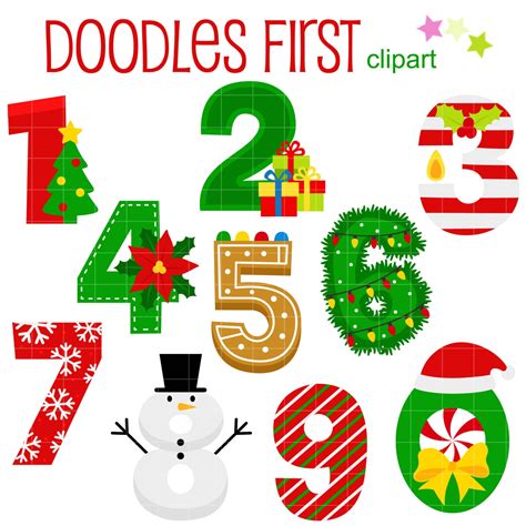 Free printable Christmas number 4