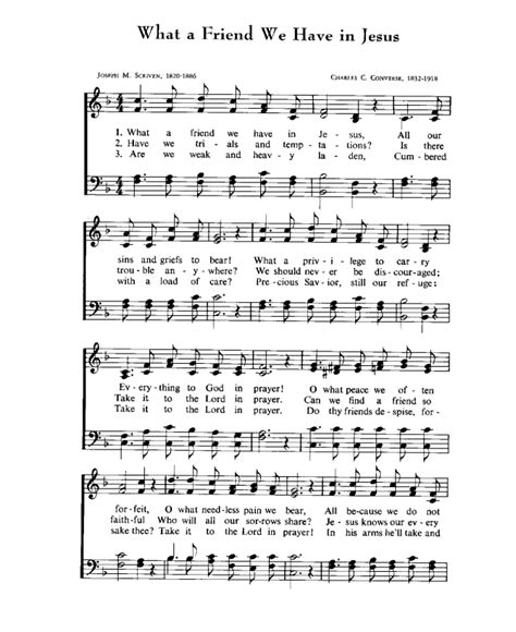 Free Printable Church Hymns for Worship