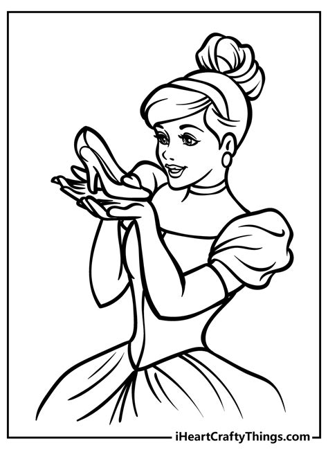 Free printable Cinderella coloring pages