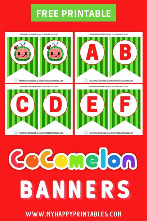 Free Printable Cocomelon Templates