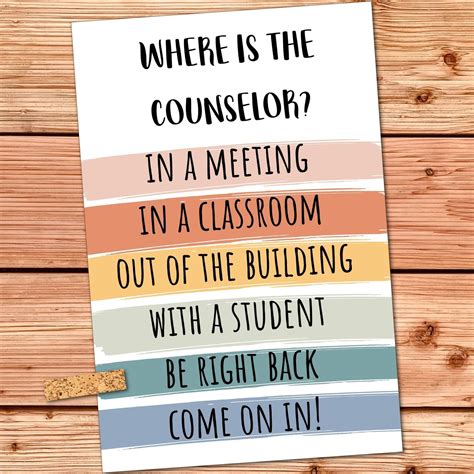 Free Printable Counselor Door Sign Templates