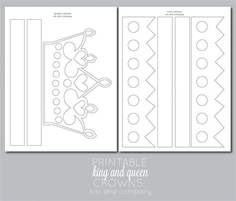 Free Printable Crowns for Queen