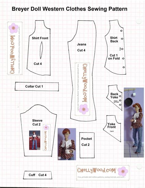 Free printable doll clothes patterns for DIY fun