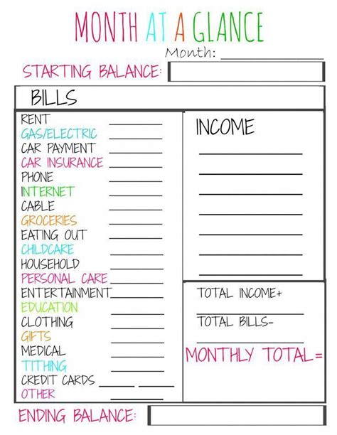 Free printable dollar bills for budgeting