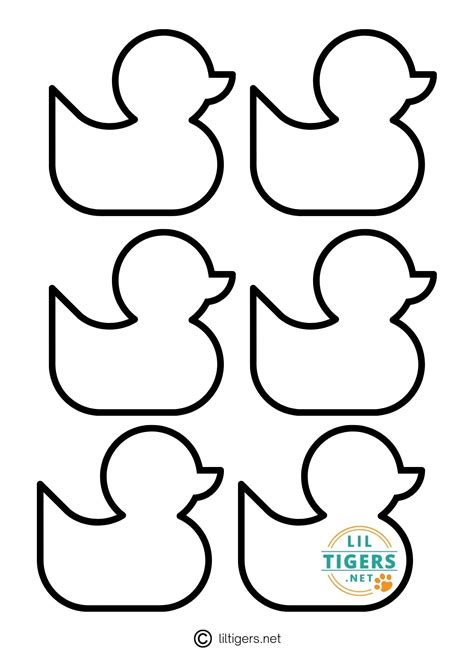 Free Printable Duck Template for Kids and Adults