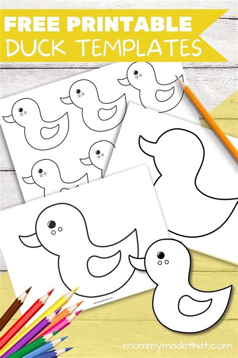 Free Printable Duck Template for Kids