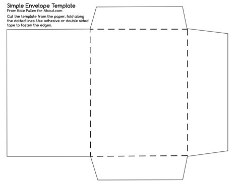 Free printable envelope template for gifts