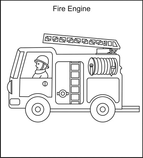 A group of kids coloring fire truck pictures