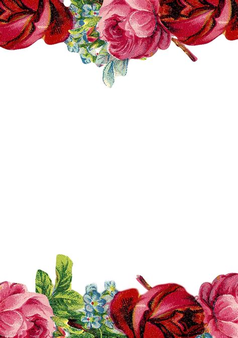 Free Printable Floral Borders