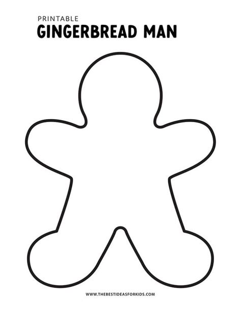 Free Printable Gingerbread Man Templates