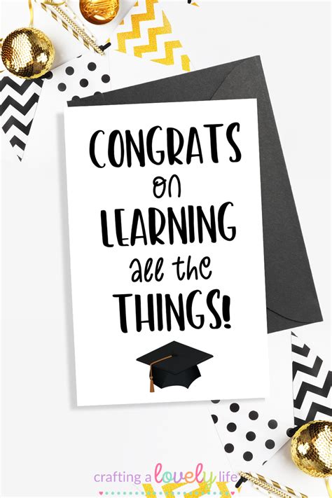 Free printable graduation card