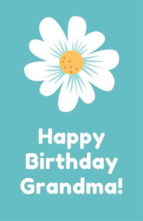 Free Printable Grandma Birthday Cards