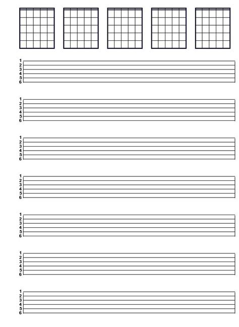 Free Printable Guitar Tab Sheets Gallery 1