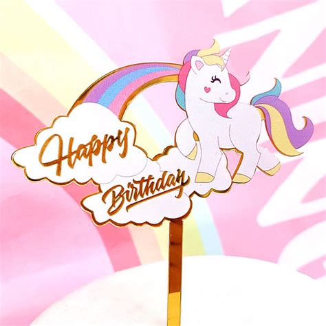 Unicorn Cake Topper Template