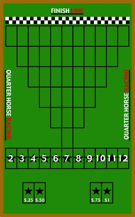 Free Printable Horse Racing Game Board Template 1