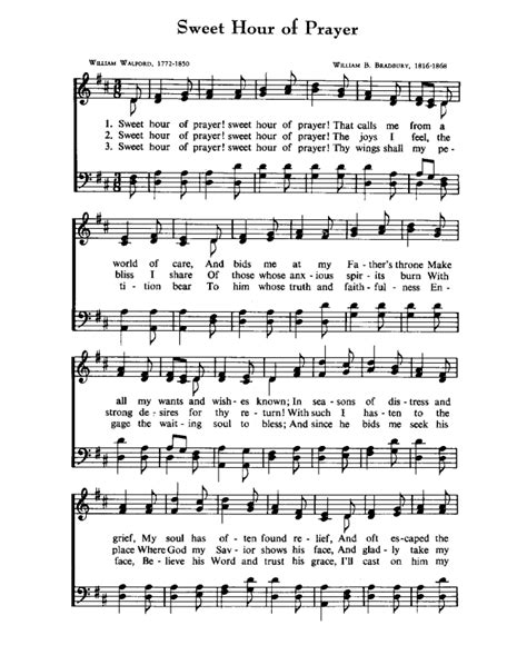 Free Printable Hymns for Church