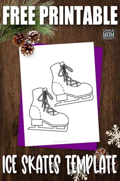 Free Printable Ice Skate Template 3