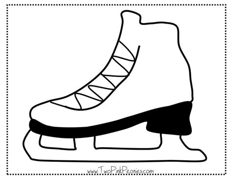 Free Printable Ice Skate Template 6