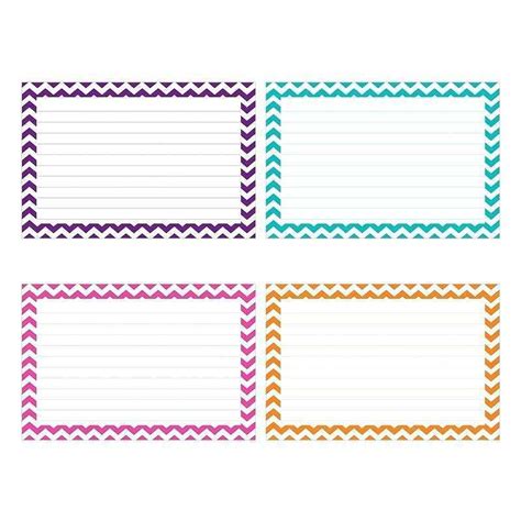 Free printable index card templates