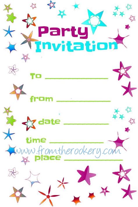 Free Printable Invitation Template