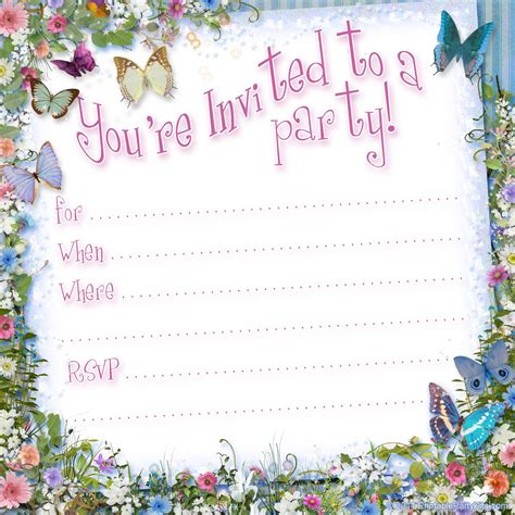 free printable invites