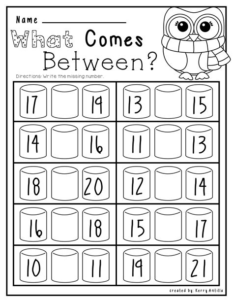 Free printable kindergarten worksheets