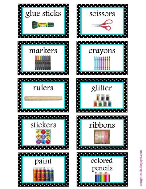 Free printable labels for organization