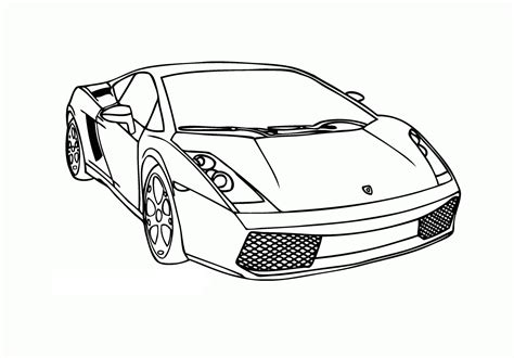 Free Printable Lamborghini Coloring Pages