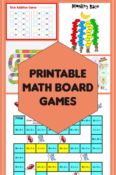 Free Printable Math Games