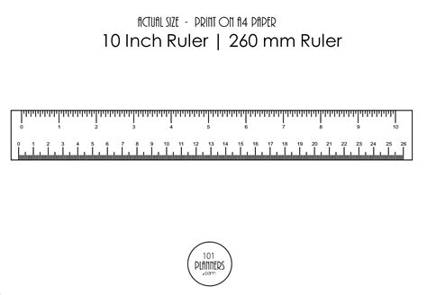 5 Free Printable MM Ruler Templates