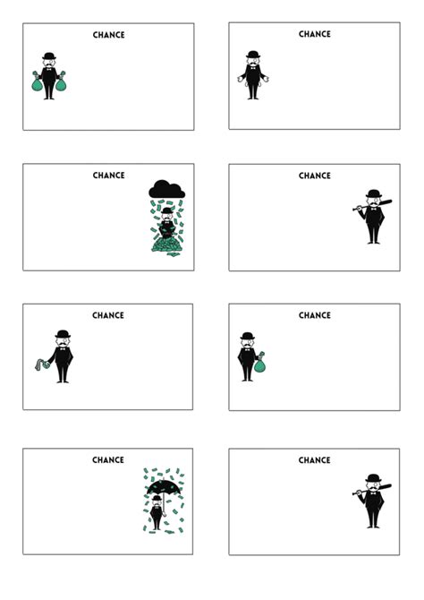 Free Printable Monopoly Chance Cards for Game Nights