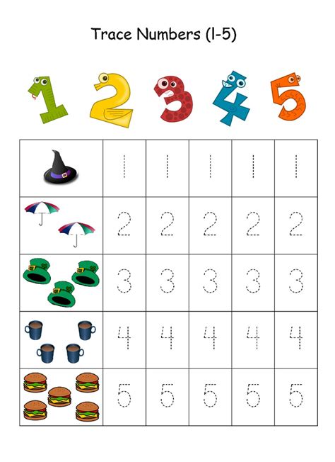 Free Printable Numbers Worksheets For Kids Learning