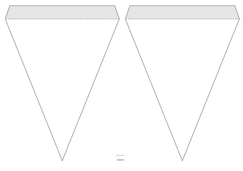 Free printable pennant templates for outdoor celebration decoration