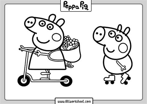 Free Printable Peppa Pig Coloring Pages for Kids