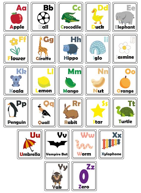 Free printable phonics flashcards