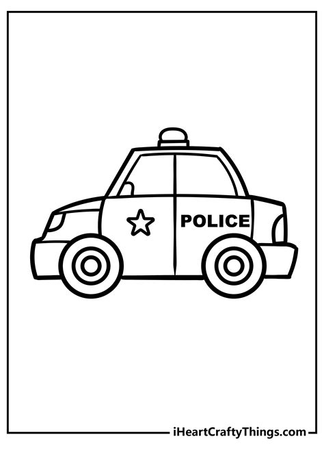 Free Printable Police Car Coloring Pages For Kids