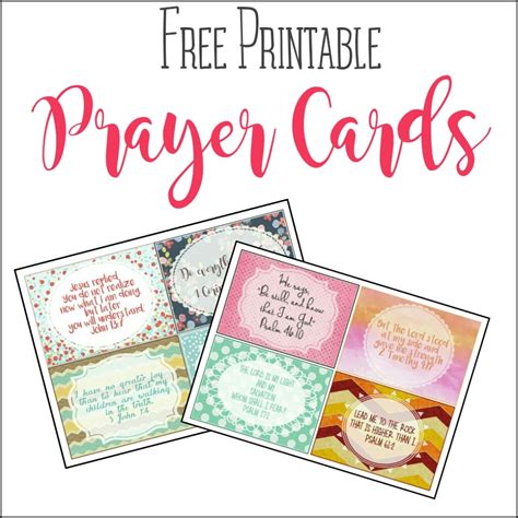 Free Printable Prayer Cards