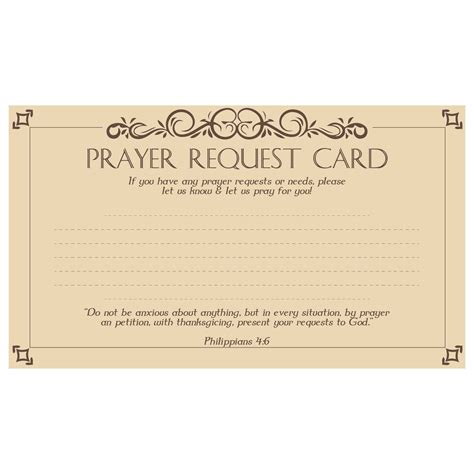 Free Printable Prayer Request Cards