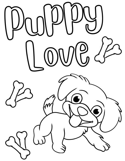 Free Printable Puppy Colouring Pages