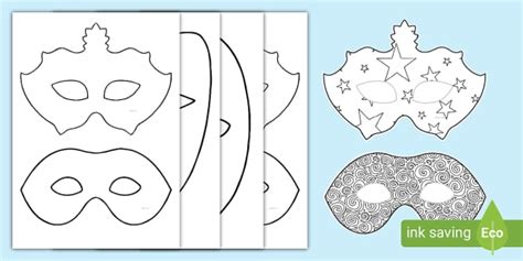 Free Printable Purim Masks