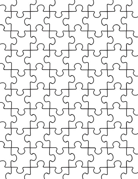 Free Printable Puzzle Piece Template